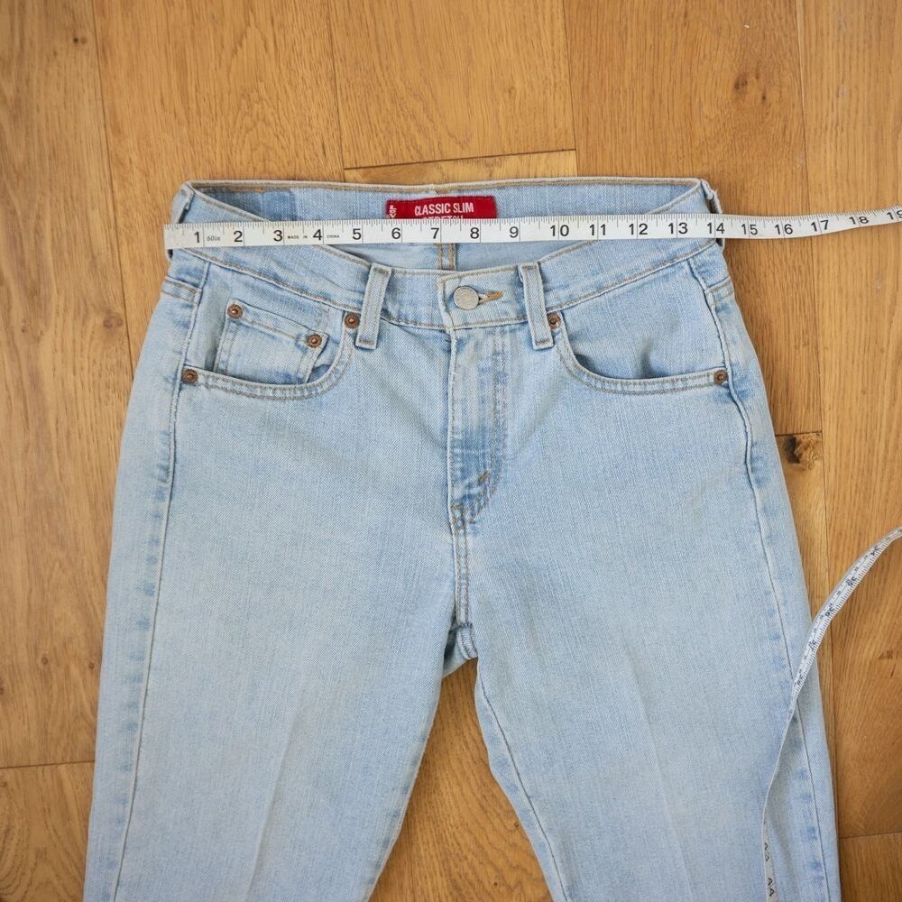Vintage Y2K 2004 Levi's Classic Slim Stretch Crop Jeans - Picture 10 of 11